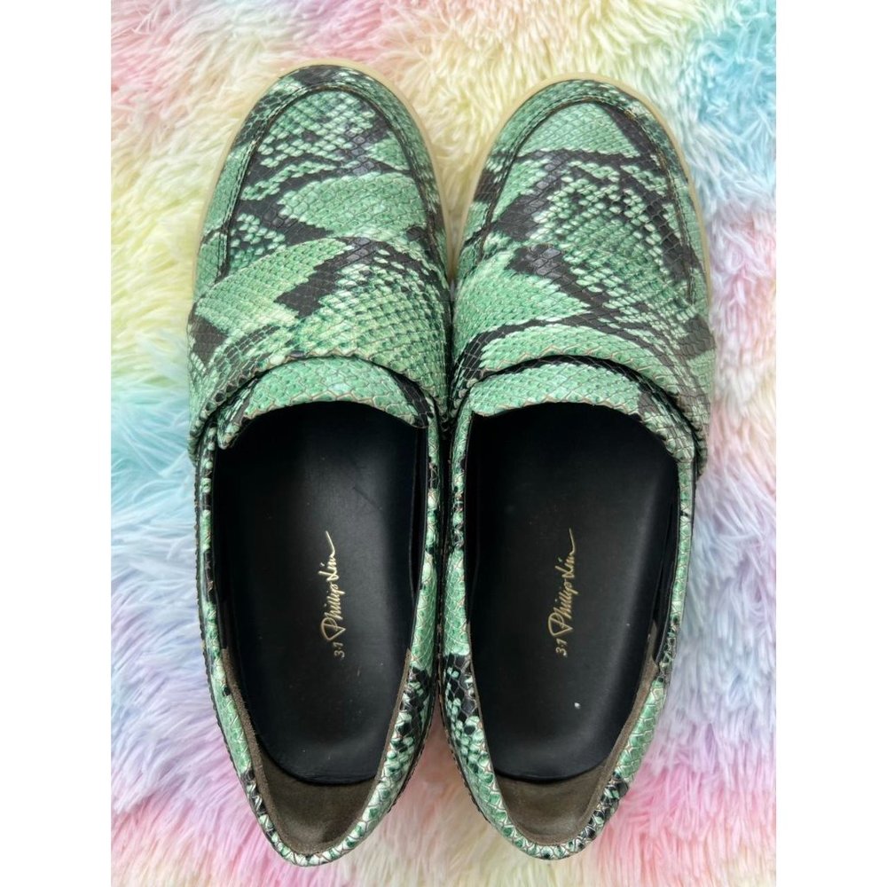 3.1 Phillip Lim Leather Python Loafer - image 3
